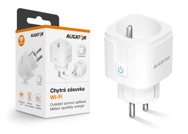 Aligator Chytrá zásuvka Wi-Fi s meraním spotreby