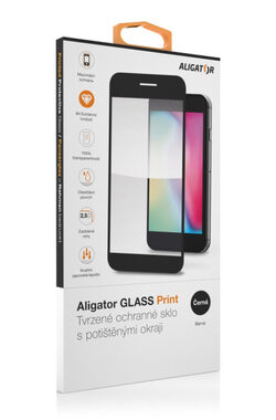 Aligator Ochrana displeja GLASS PRINT XIAOMI Redmi Note 14 5G / čierna / celoplošné lepenie