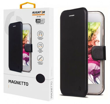Aligator Puzdro Magnetto iPhone 16 PLUS / Black