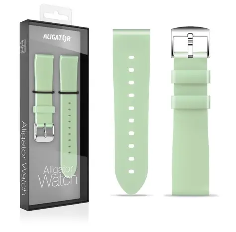 Aligator Remienok silikónový 18mm / pistáciový