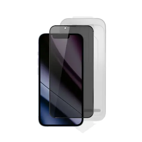 Epico Privacy Glass 3D Ultra-široké krytie ochranné sklo s aplikátorom proti prachu pre Apple iPhone 13/13 Pro/14/16e