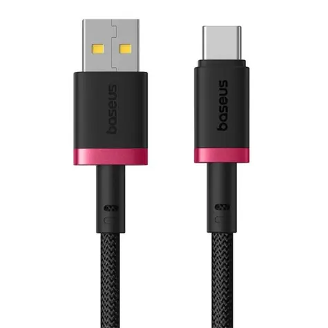 Baseus Dura (P10377802U01-01) Rýchlonabíjací kábel USB-A/USB-C 60W 1m červeno-čierna