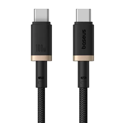 Baseus Dura (P10377803U01-02) Rýchlonabíjací kábel USB-C/USB-C 100W 2m čierno-zlatá