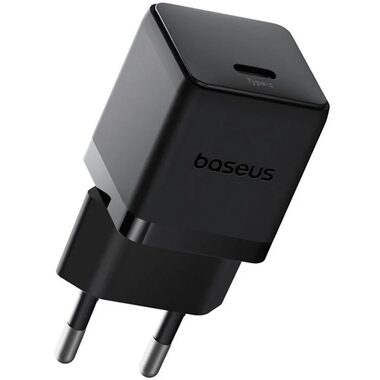 Baseus Palm (P10111602113-00) 20W USB-C rýchlonabíjačka čierna / 1xUSB-C / PD / QC