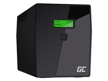 Green Cell 2000VA | 1200W / Záložný zdroj / 2-6ms / 2 x 12V/9Ah / 4X Schuko