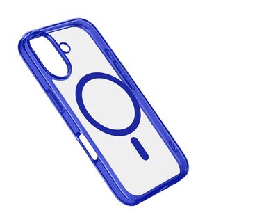 CellularLine Zadný kryt Iconic Mag s podporou Magsafe pre Apple iPhone 16 PLUS číry/tmavo modrý