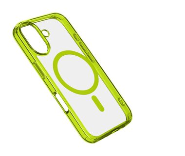 CellularLine Zadný kryt Iconic Mag s podporou Magsafe pre Apple iPhone 16 PLUS číry/limetkový