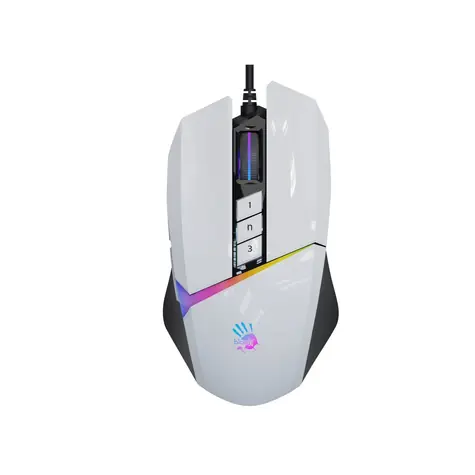 A4Tech Bloody Myš W60 Max Activated biela / Herná myš / 12000DPI / 8 tlačidiel / USB / 1.8 m