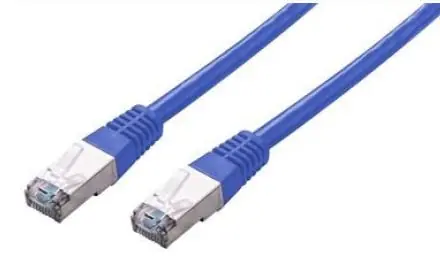 C-tech patchcord Cat5e Kábel FTP 2 m modrá