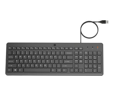 HP 150 CZ čierna / Drôtová klávesnica / USB-A / CZ&SK layout