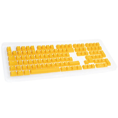 Ducky Double-Shot Keycap Set / PBT / žltá / 109 kláves / DE 