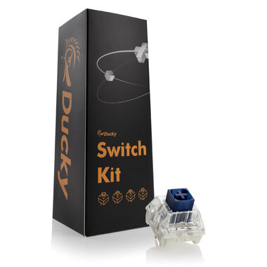 Ducky Kailh Box Navy Switches / mechanické / 3-Pin / 'clicky' / MX-Stem / 85g / modrá / 110 kláves