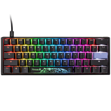 Ducky One 3 Classic Mini Cherry MX-Blue čierna / herná klávesnica / podsvietená / mechanická / drôtová USB-C / US