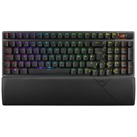 Asus ROG Strix Scope II 96 čierna / herná klávesnica / mechanická / bezdrôtová / spínače ROG NX Snow / DE