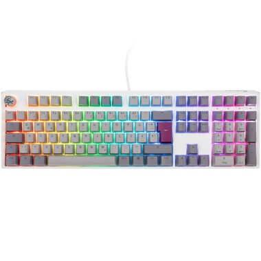 Ducky One 3 Cherry MX-Silent-Red šedá / herná klávesnica / podsvietená / mechanická / drôtová USB-C / DE