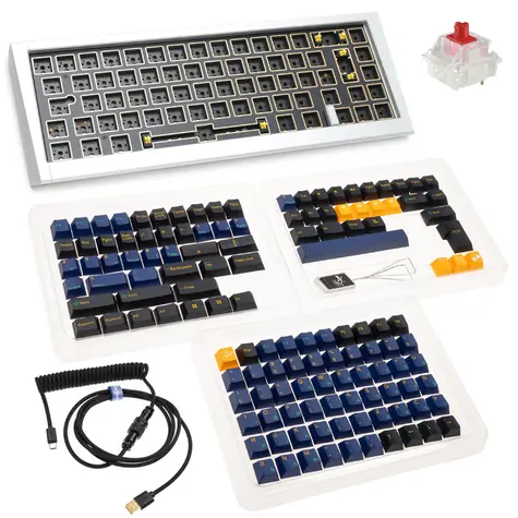 Ducky Outlaw 65 Barebone / RGB / ANSI Layout / 1100g / strieborná