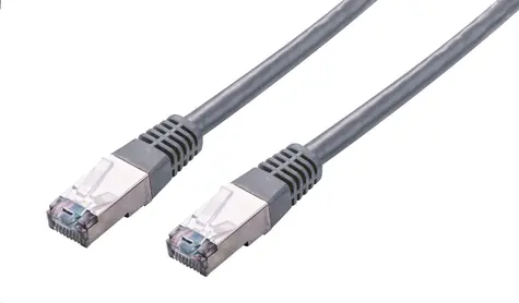 C-tech patchcord Cat5e FTP 5 m sivá