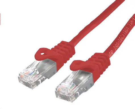 C-tech patchcord Cat6 UTP 3 m červená