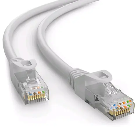 C-tech patchcord Cat6 UTP 20 m sivá