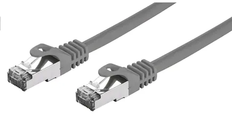 C-tech patchcord Cat7 S/FTP 0.25 m sivá