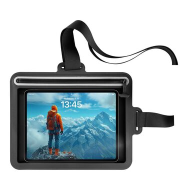 FIXED Vodeodolné puzdro na tablet Dry Tab cez rameno s certifikáciou IPX8 čierne