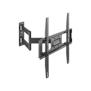 Brateck LPA69-443 čierna / Výsuvný nástenný držiak pre TV 32"-55" / polohovateľný / nosnosť 35kg