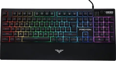 PREYON Long Claw Alpha čierna / Herná klávesnica / Drôtová / US layout / RGB