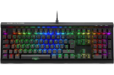 Sharkoon SKILLER SGK60 čierna / herná klávesnica / mechanická / drôtová / RGB / Kailh Box Brown spínač / DE