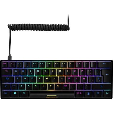 Sharkoon SKILLER SGK50 S4 čierna / herná klávesnica / drôtová / RGB / Kailh Red spínač / ES