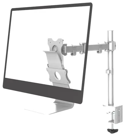 Neomounts FPMA-VESAMAC2127 Strieborná / držiak na hranu stola / veľkosť 21.5 "-27" / nosnosť 15 kg 