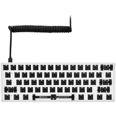 Sharkoon SKILLER SGK50 S4 Barebone biela / Telo klávesnice / formát 60% / ANSI Layout