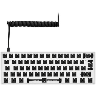 Sharkoon SKILLER SGK50 S4 Barebone biela / Telo klávesnice / formát 60% / ISO Layout