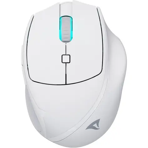 Sharkoon OfficePal M25W biela / bezdrôtová myš / 4000 dpi / USB / optická / 6 tlačidiel