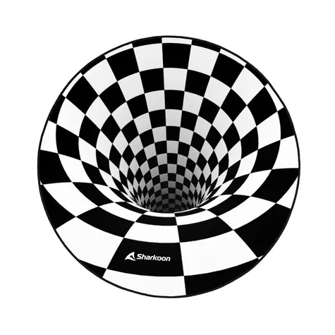 Sharkoon SKILLER SFM12 3D Vortex čierno-biela / podložka pod stoličku / 120cm 