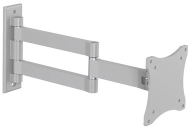 Neomounts FPMA-W830 strieborná / držiak monitora na stenu / veľkosť 10-27" / VESA 75x75 - 100x100 / nosnosť 12 kg