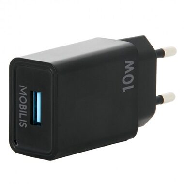 Mobilis Wall Charger 10.5W čierna / nabíjačka / 1x USB-A 