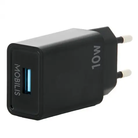 Mobilis Wall Charger 10.5W čierna / nabíjačka / 1x USB-A 
