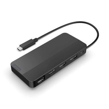Lenovo USB-C Dual Display Travel Dock 65W - (1x DP & RJ45 & 1x HDMI & USB 3.0 & 2x USB-C) pripojiť max. 2x LCD