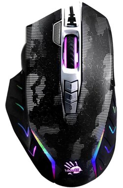 A4Tech BLOODY J95S Activated čierna / herná myš / 8000DPI / RGB / USB-A / 7 tlačidiel / kábel 1.8m