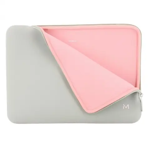Mobilis Skin Sleeve púzdro pre notebook 14-16" - šedá & ružová