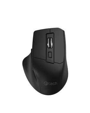 C-tech Ergo WLM-05 čierna / Ergonomická optická bezdrôtová myš / 1600 DPI / 6 tlačidiel / 1x AA
