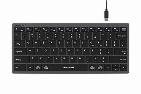 A4Tech FBX51 šedá / Nízkoprofilová klávesnica / CZ layout / USB-A