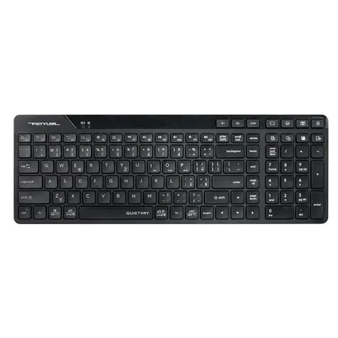 A4Tech FStyler FBK27C AS čierna / Bezdrôtová klávesnica / CZ layout / Bluetooth / 2.4GHz USB-A Nano prijímač 