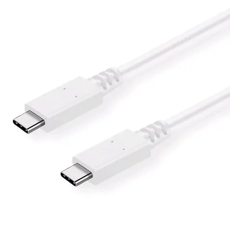C-tech USB-C kábel 1 m biela / USB-C (M) - USB-C (M)