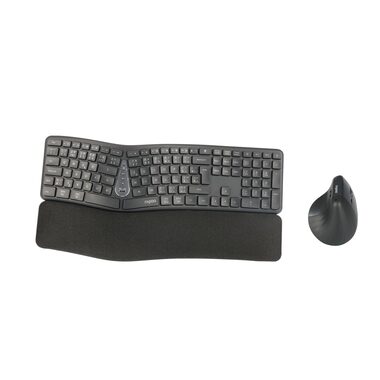 Rapoo 8810ME Multi-mode šedá / bezdrôtová sada klávesnice a myši / 2.4GHz / BT 5.0 / CZ-SK verzia