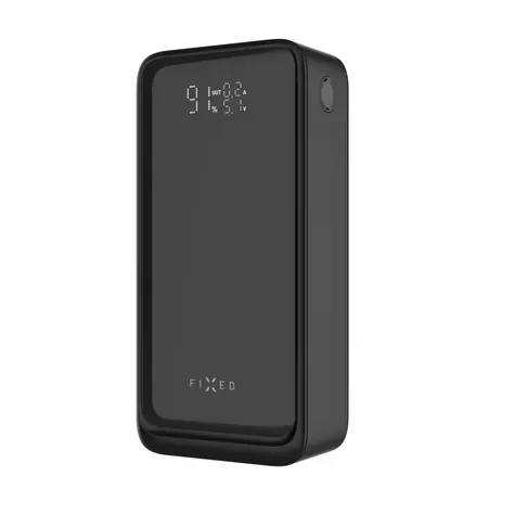 FIXED Powerbanka Zen2 30 PLUS s LCD displejom a výstupom PD 65W čierna / 30 000 mAh