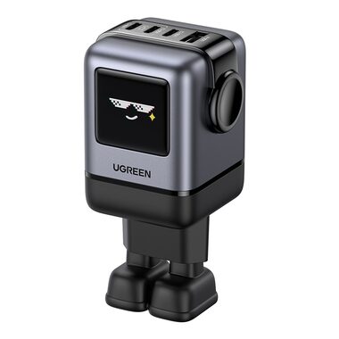 Ugreen 45515B Nexode RG nabíjačka sivá / 3x USB-C / 1x USB-A / 100W GaN