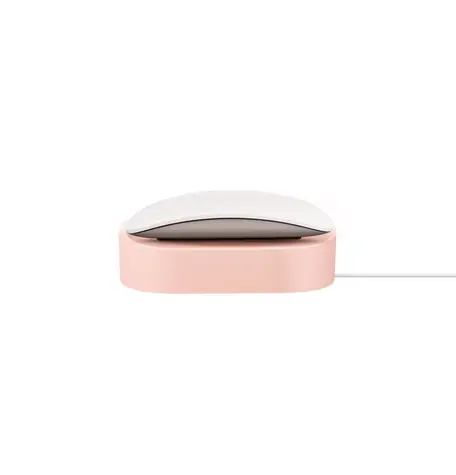 UNIQ Nova stojan na nabíjanie Apple Magic Mouse ružový