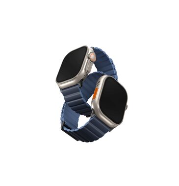 UNIQ Revix Premium Edition Reversible Magnetic remienok pre Apple Watch 49 & 45 & 44 & 42 mm - PRUSSIAN (modrá)