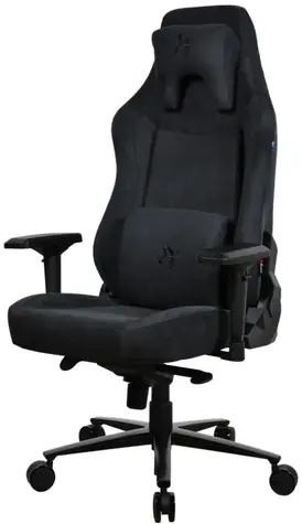 Arozzi VERNAZZA XL Supersoft Pure Black / Herné stoličky / látkové čalúnenie / čierna / nosnosť 170kg